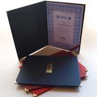  kolorowe okładki na papierowe eleganckie dyplomy lub certyfikaty